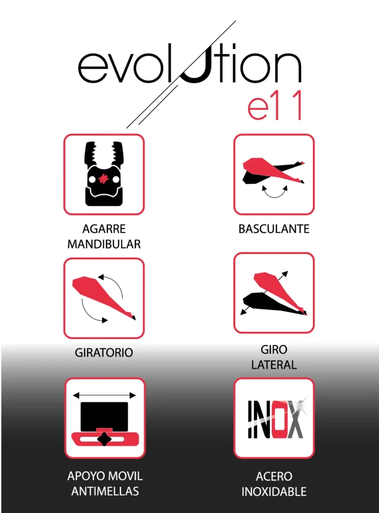 jamonero giratorio mandibular basculante, SAgra Evolucion e11