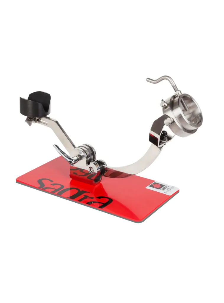 Jamonero giratorio basculante, EVOLUTION E10, color rojo.