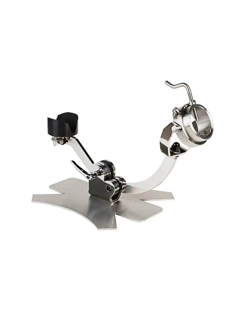 Jamonero giratorio basculante, EVOLUTION E10, base con logo.