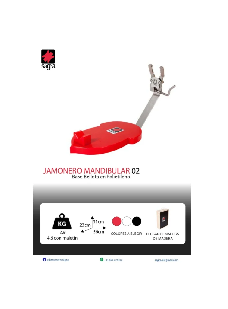 Ficha técnica de jamonero mandibular bellota_14